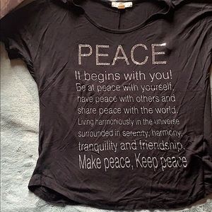 Black Peace shirt
